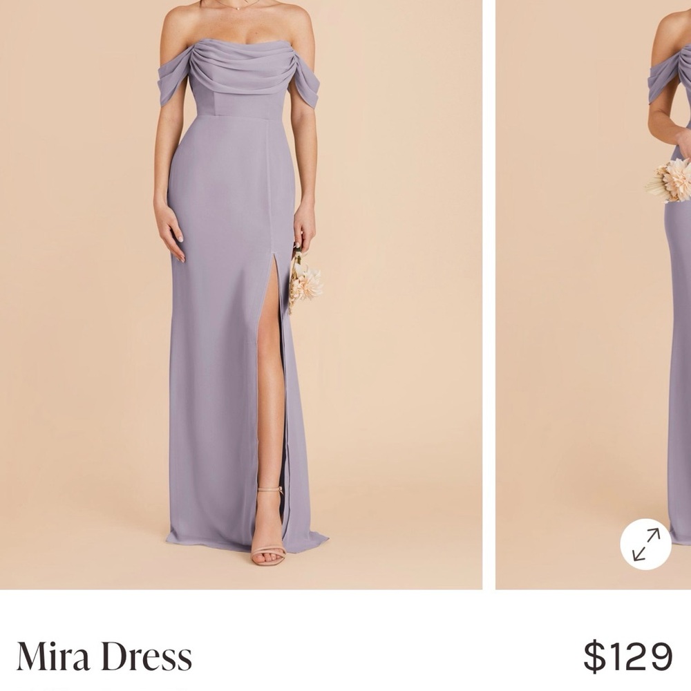 Birdy Grey Strapless Lavender Gown